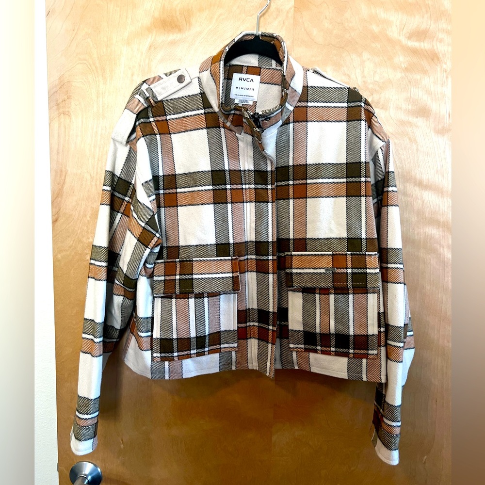NWT RVCA Plaid Jacket